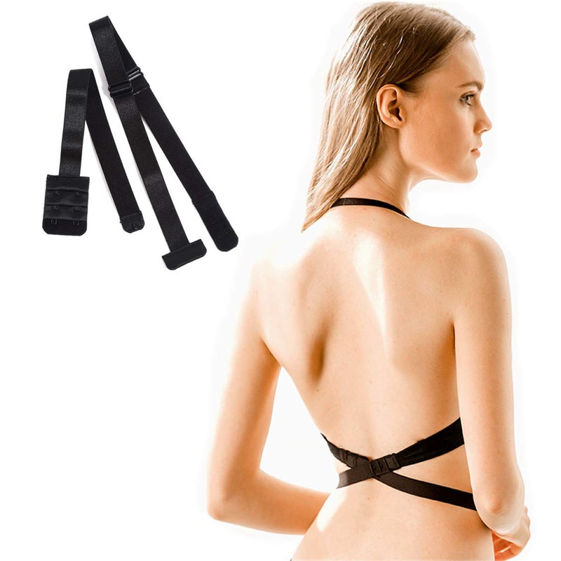 YARBAR Low Back Bra Converter Extender 2 Hook 3 Row for Women Lady Backless Dress - Image 1