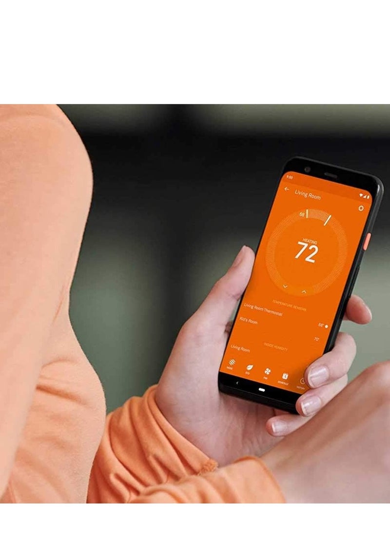 Google - Nest 3rd Generation learning programmable Thermostat Polished Steel T3019US - Image 1