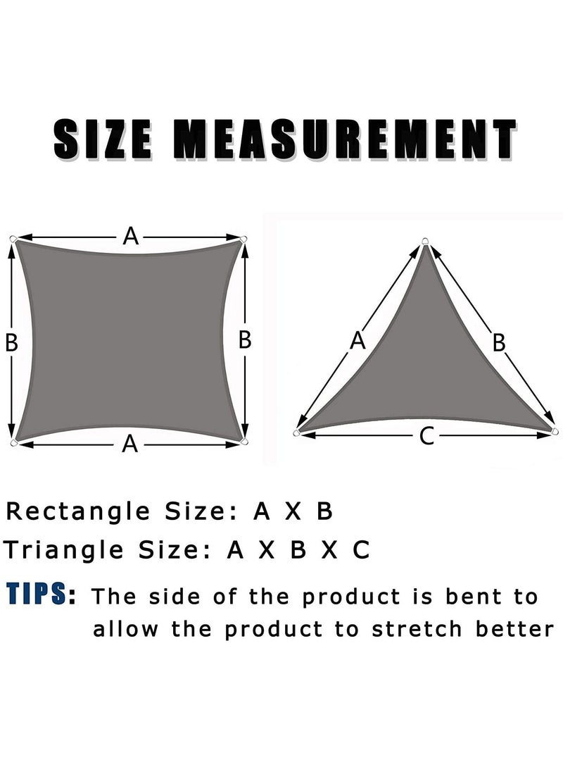 XiuWoo - Rectangle Sun Shade Sails UV Protection with Installation Hardware Kit 3 *5M - Image 1