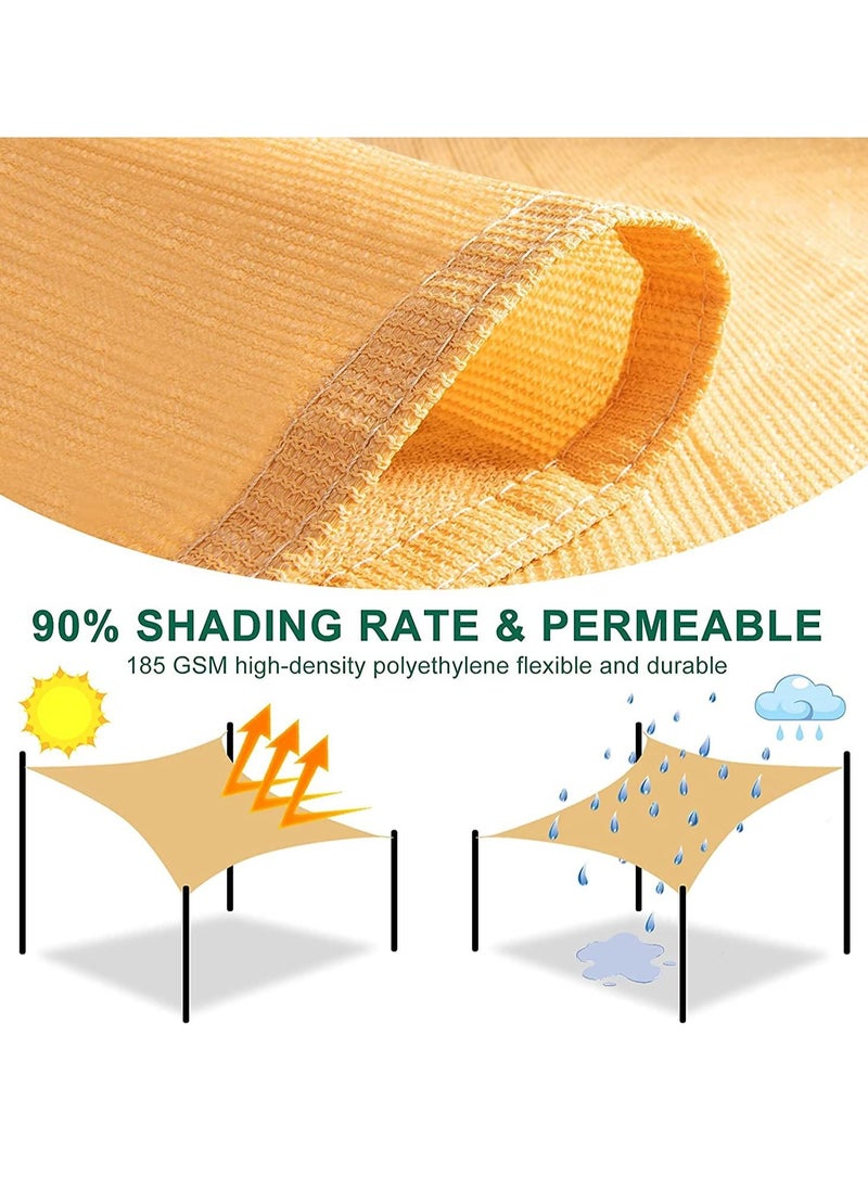 XiuWoo - Rectangle Sun Shade Sails UV Protection with Installation Hardware Kit 3 *5M - Image 1
