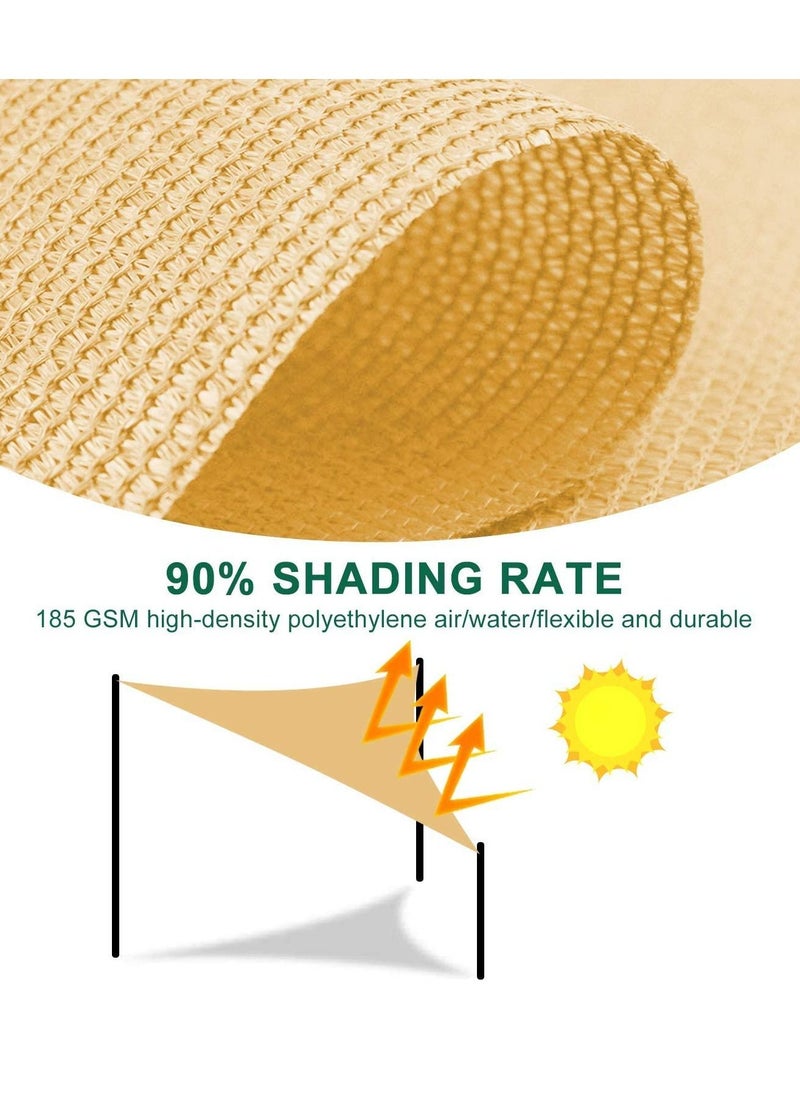 XiuWoo - Rectangle Sun Shade Sails UV Protection with Installation Hardware Kit 3 *5M - Image 1