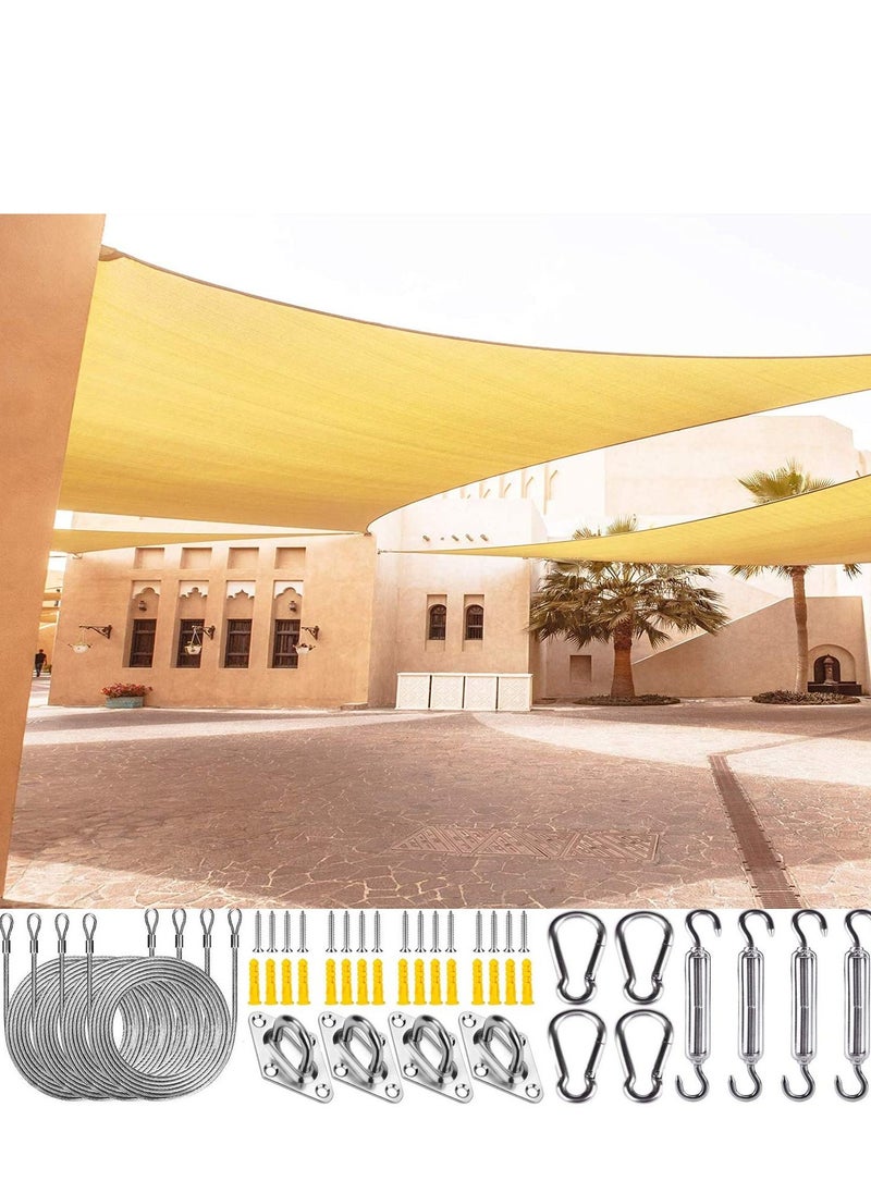 XiuWoo - Rectangle Sun Shade Sails UV Protection with Installation Hardware Kit 3 *5M - Image 1