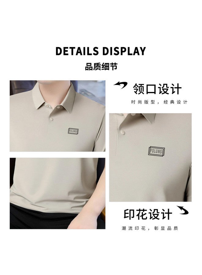 FOLUNSI summer Men's Polo Shirt - Lightweight, Comfortable, Business Casual Versatile Collared T-shirt For Men - Image 3