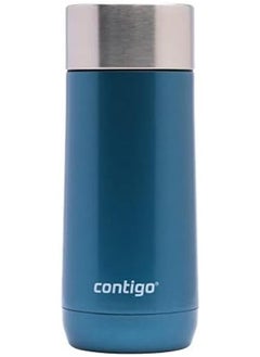 كونتيجو كوب حراري Luxe Autoseal 360 مل من الفولاذ المقاوم للصدأ معزول كوب مفرغ للمشروبات الباردة أو الساخنة BPA مجاني مانع للتسرب بهلوان زهرة الذرة  - Image 4