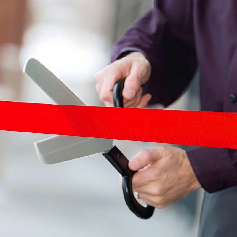 TONIFUL 4 Inch x 11 Yards Wide Red Satin Ribbon Solid Fabric Large Ribbon for Cutting Ceremony Kit Grand Opening Chair Sash Table Hair Car Bows Sewing Craft Gift Wrapping Wedding Party Decoration - Image 5