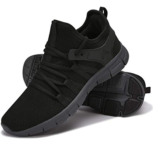 INZCOU Running Shoes Lightweight Tennis Shoes Non Slip Gym Workout Shoes Breathable Mesh Walking Sneakers 7women / 6men - Image 1