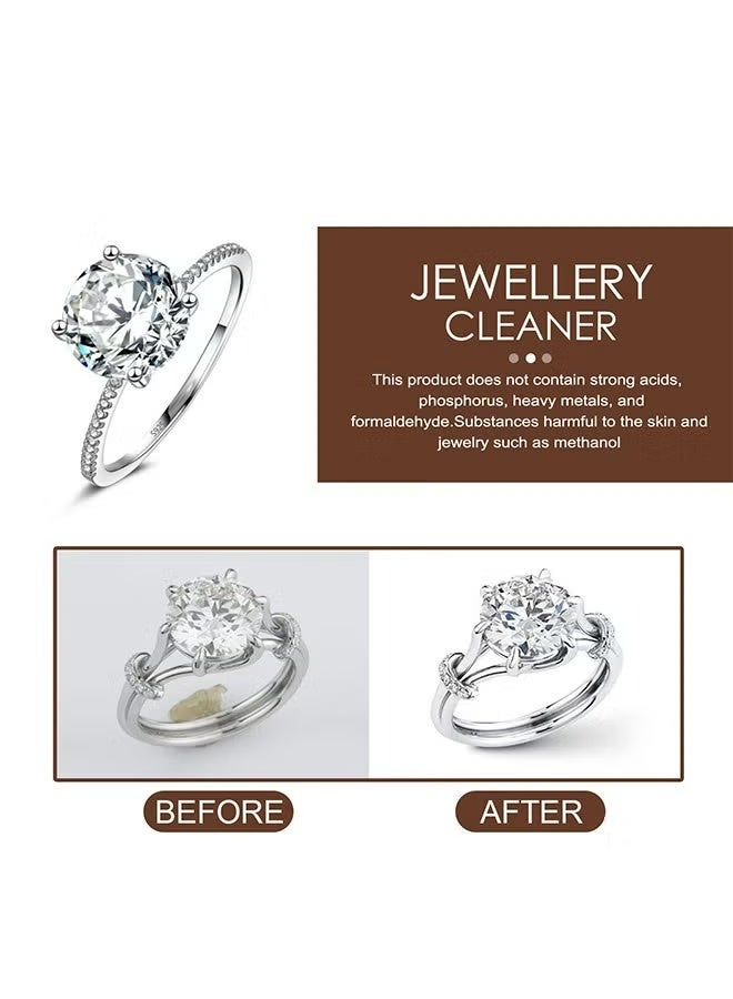 JUE-FISH Jewelry Cleaner—Jewelry Cleaner Solution for Diamond, Gold, Silver, Gemstones, Best Extra Concentrated Formula Silver Jewelry Cleaner For Sonic And Ultrasonic Jewelry Cleaner Solution 100ML - Image 4