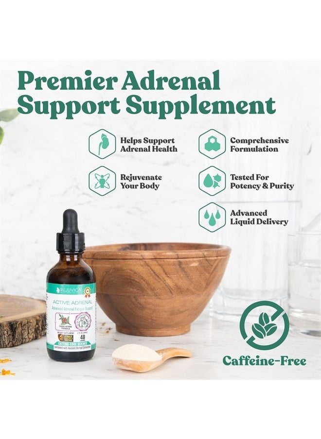 Rejuvica Health Active Adrenal - Advanced Adrenal Support Tincture - Liquid Delivery for Better Absorption - Ashwagandha, B-Vitamins, Magnesium and More  - Image 3