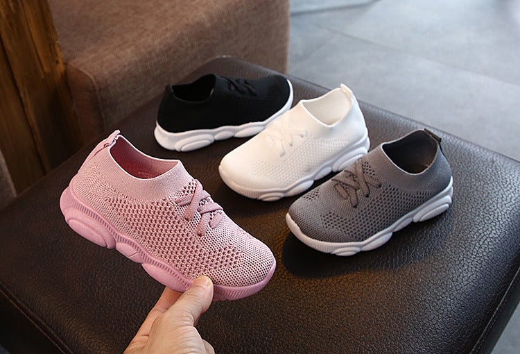 Mesh Sneakers Lightweight Flexible Sole Walking Shoes For Kids Indoor And Outdoor Activities - Image 4