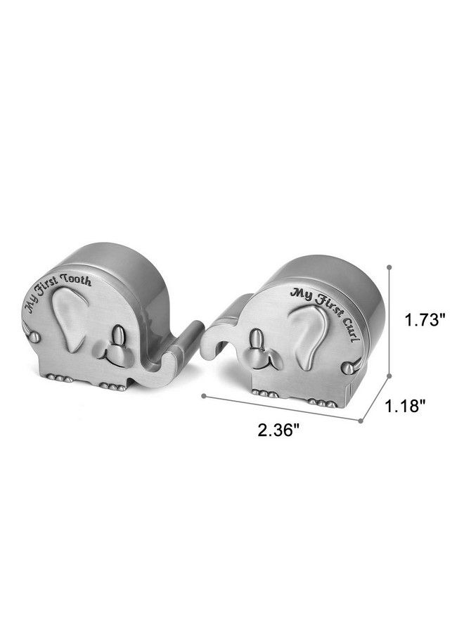 Mogoko Silver Tooth Holder Baby First Tooth And Curl Keepsake Box Set Teeth Fairy Containter Gift Boxes For Child Kids - Image 3