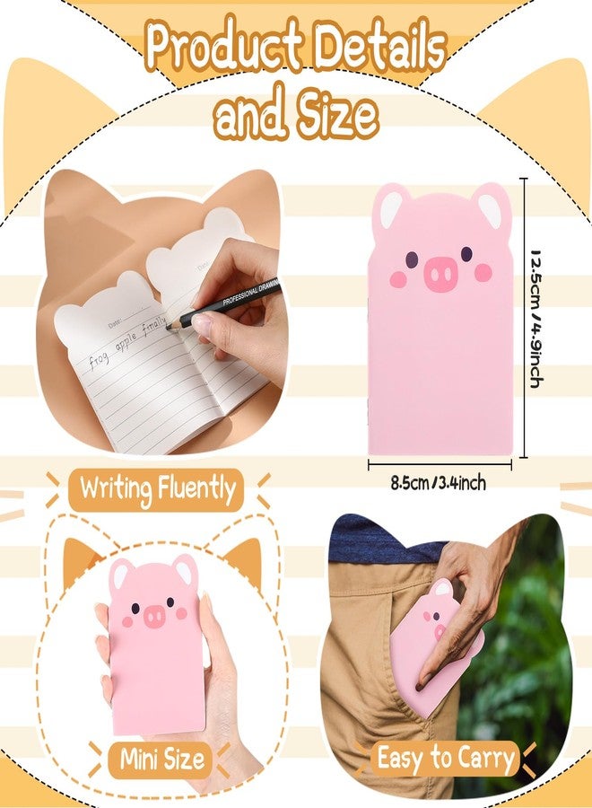 Yexiya 36 Packs Mini Notebooks for Kids Small Cute Notebooks Bulk Cartoon Cat Panda Themed Party Favors for Christmas Classroom Prizes Gift(Cute Styles) - Image 2