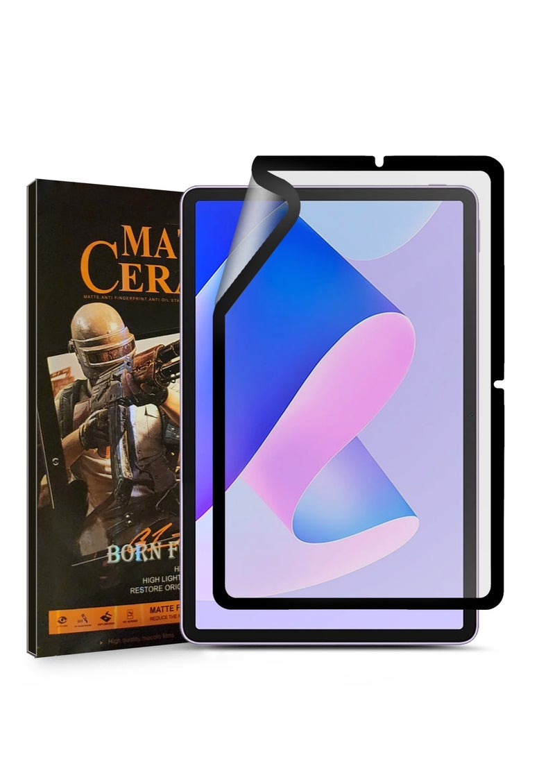 Techie واقي شاشة سيراميكي غير لامع من Techie 9D لجهاز Huawei MatePad 11 2023 مقاس 11 بوصة - ملمس ناعم ومضاد لبصمات الأصابع وخالٍ من الفقاعات - Image 1