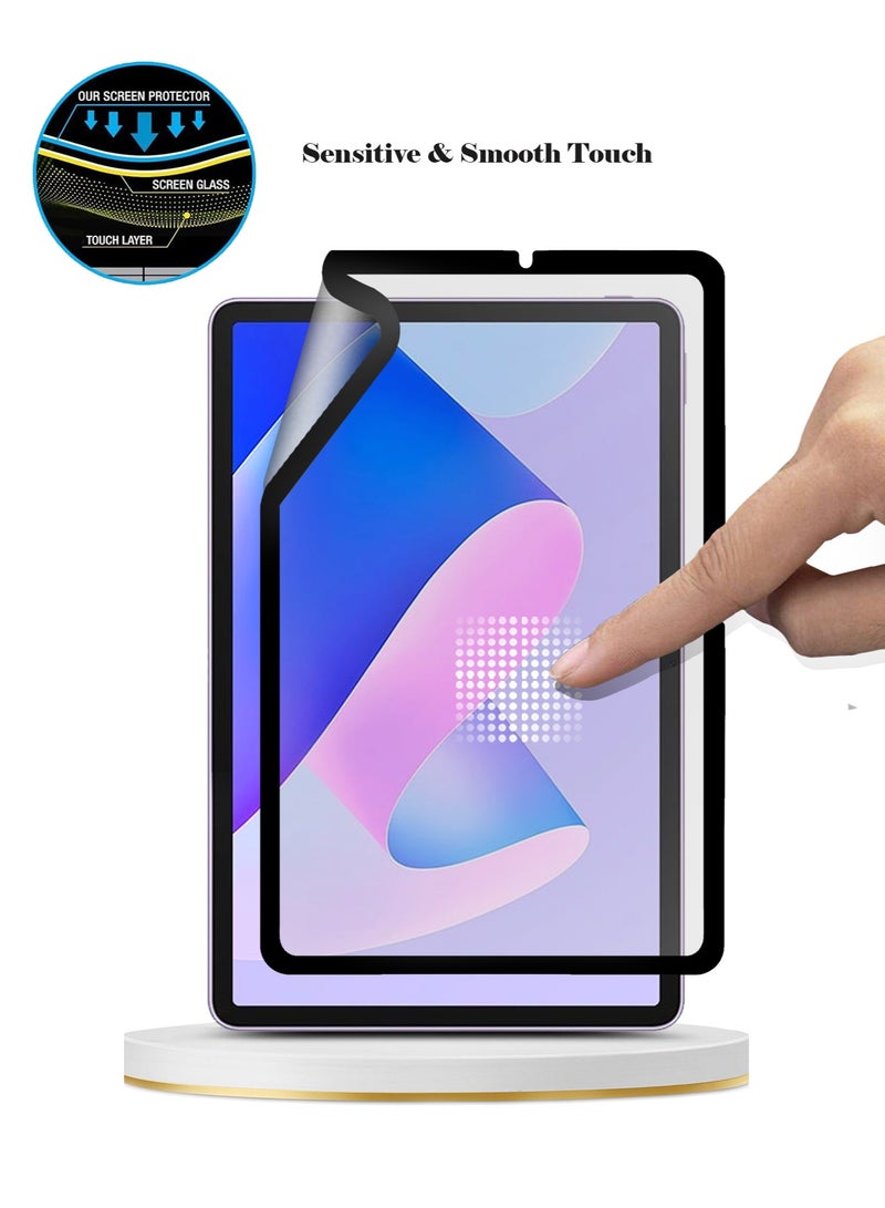 Techie واقي شاشة سيراميكي غير لامع من Techie 9D لجهاز Huawei MatePad 11 2023 مقاس 11 بوصة - ملمس ناعم ومضاد لبصمات الأصابع وخالٍ من الفقاعات - Image 4