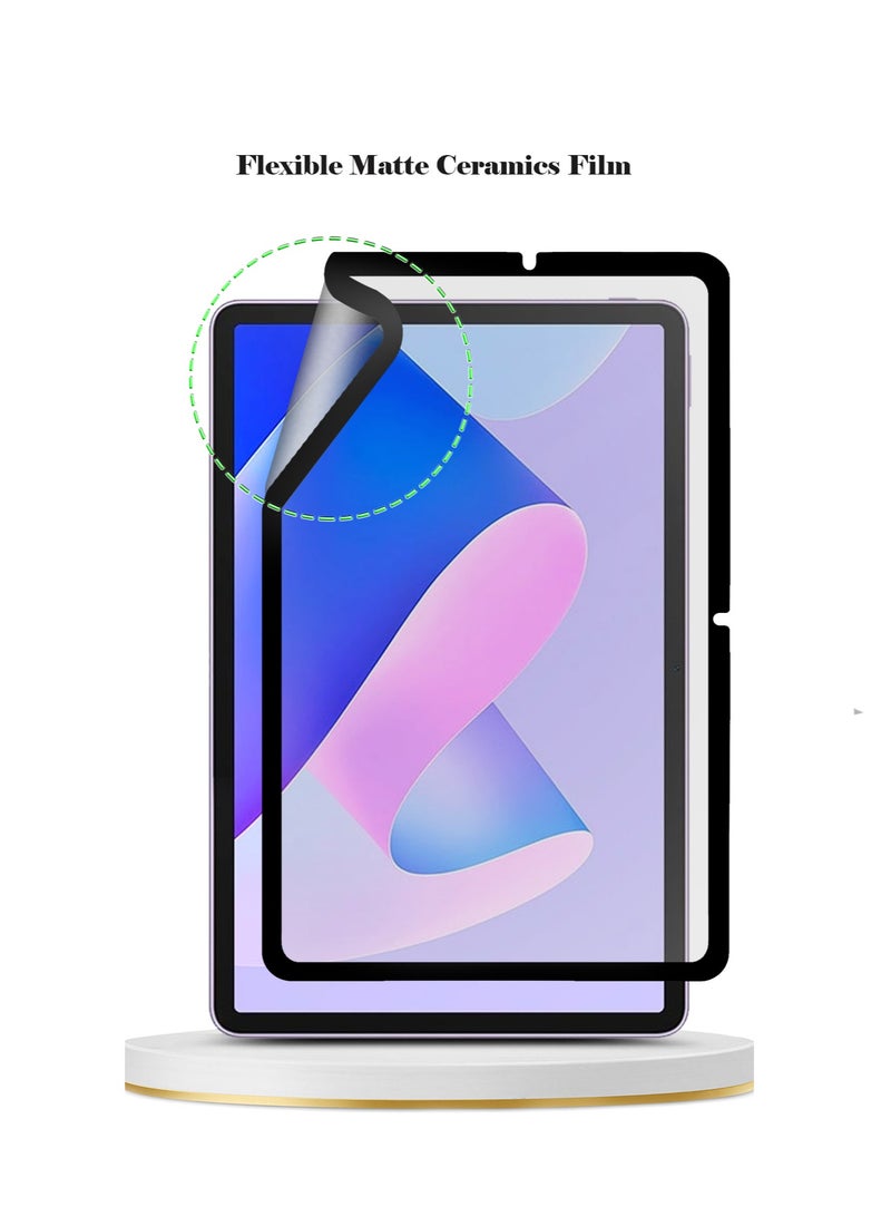 Techie واقي شاشة سيراميكي غير لامع من Techie 9D لجهاز Huawei MatePad 11 2023 مقاس 11 بوصة - ملمس ناعم ومضاد لبصمات الأصابع وخالٍ من الفقاعات - Image 3