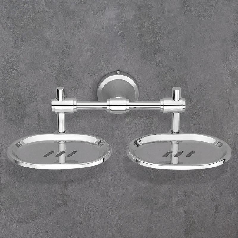 Primax Niko Stainless Steel 304 Grade Double Soap Holder for Bathroom/Soap Dish/Bathroom Soap Stand/Bathroom Accessories (Chrome) - Image 4