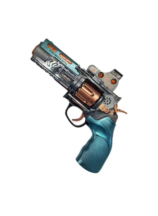 مسدس ألعاب للأطفال بإضاءة LED ومؤثرات صوتية مع دخان – مسدس ليزر إلكتروني بتصميم مستقبلي - Image 4