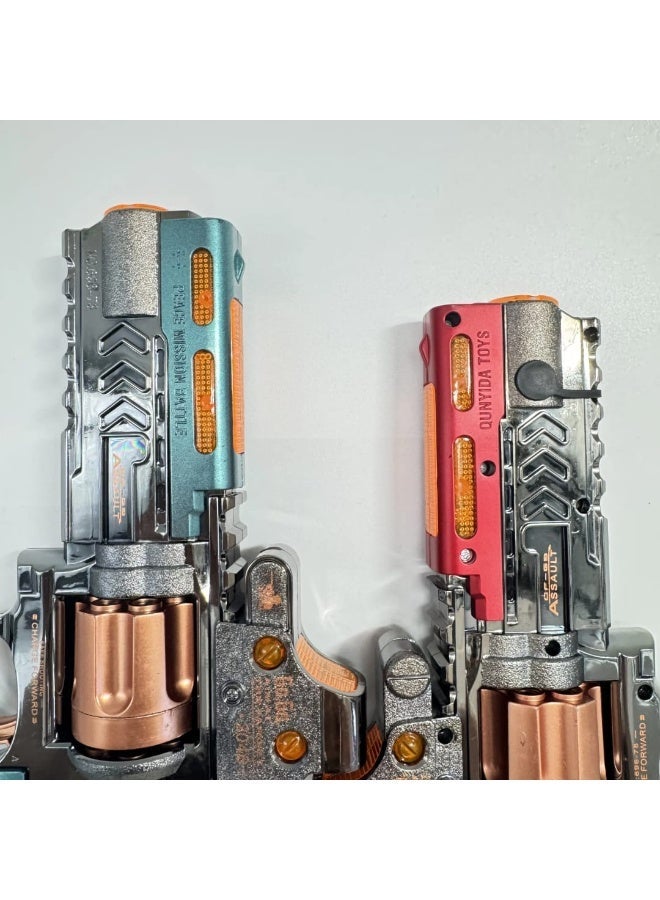 مسدس ألعاب للأطفال بإضاءة LED ومؤثرات صوتية مع دخان – مسدس ليزر إلكتروني بتصميم مستقبلي - Image 2