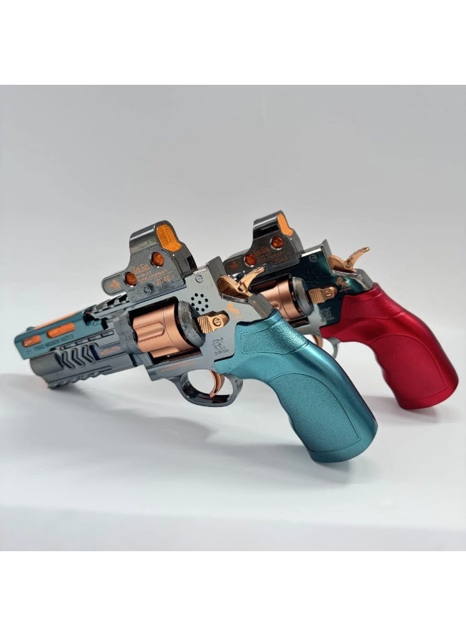 مسدس ألعاب للأطفال بإضاءة LED ومؤثرات صوتية مع دخان – مسدس ليزر إلكتروني بتصميم مستقبلي - Image 1