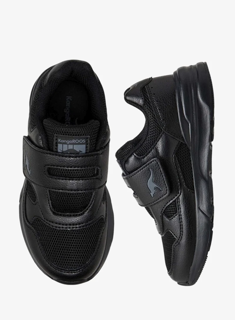 kangaROOS Girls Kids' Panelled School Shoes with Hook and Loop Closure