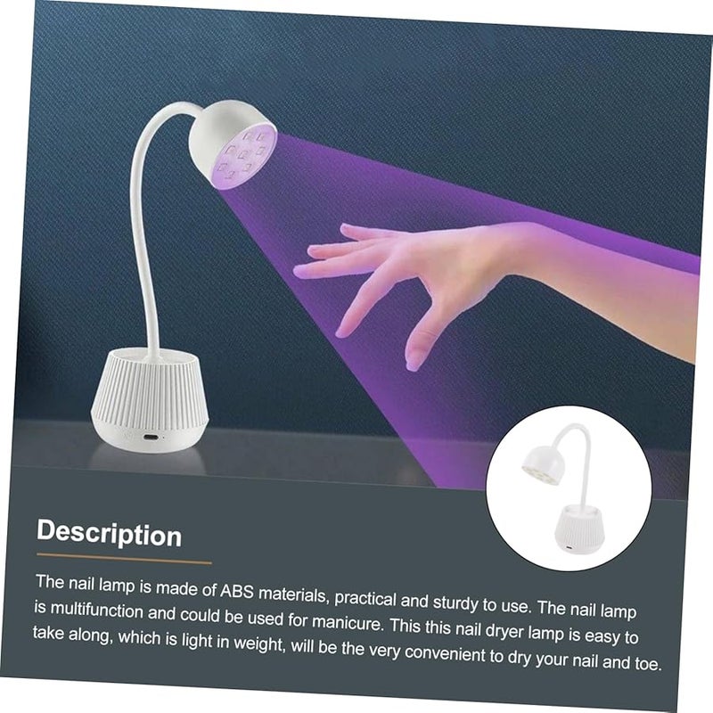 24W Flexible Gooseneck LED Nail Lamp For Quick Drying Gel Polish Home Salon Use - Image 5