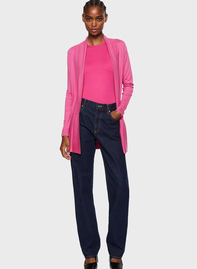 MANGO Longline Knitted Cardigan