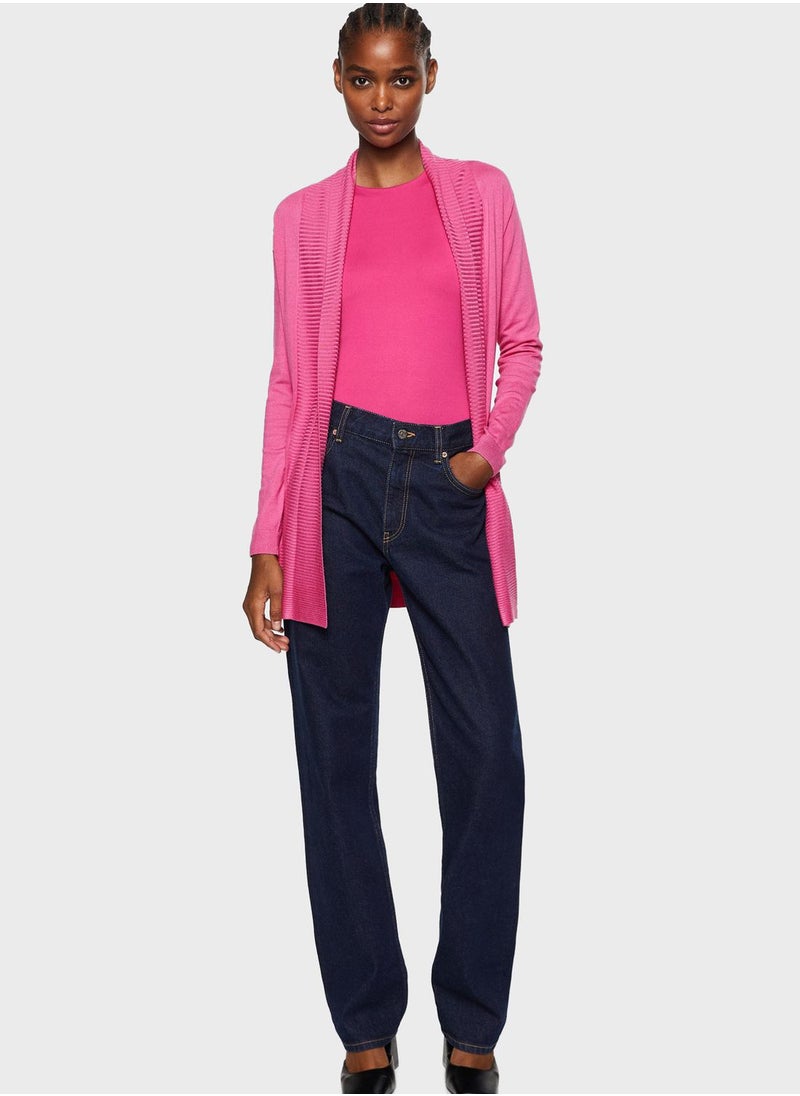 MANGO - Longline Knitted Cardigan - Image 1