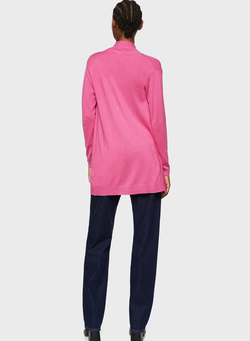 MANGO Longline Knitted Cardigan