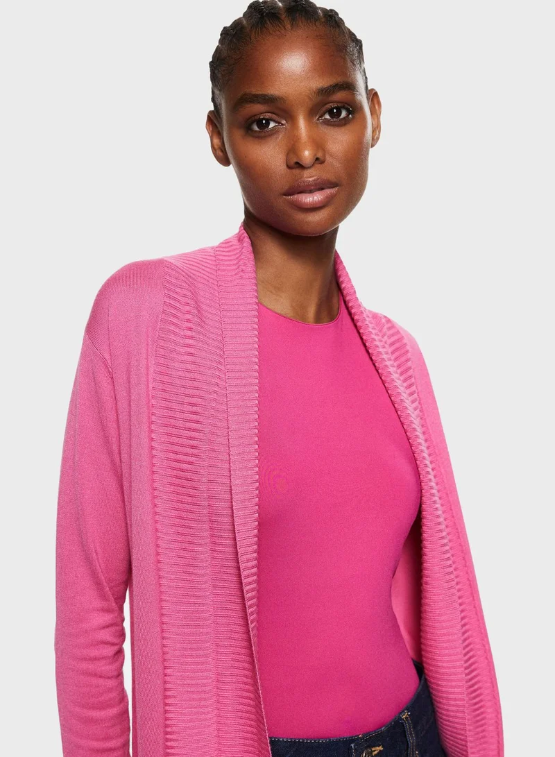 MANGO Longline Knitted Cardigan