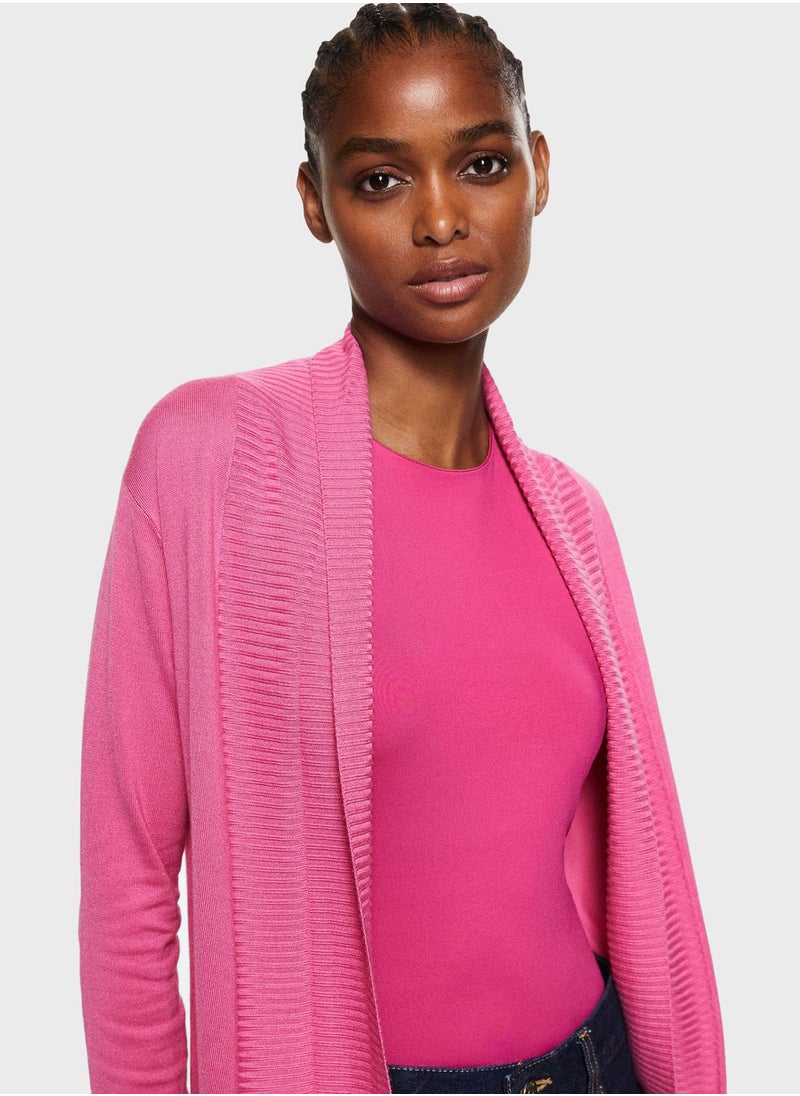 MANGO - Longline Knitted Cardigan - Image 1