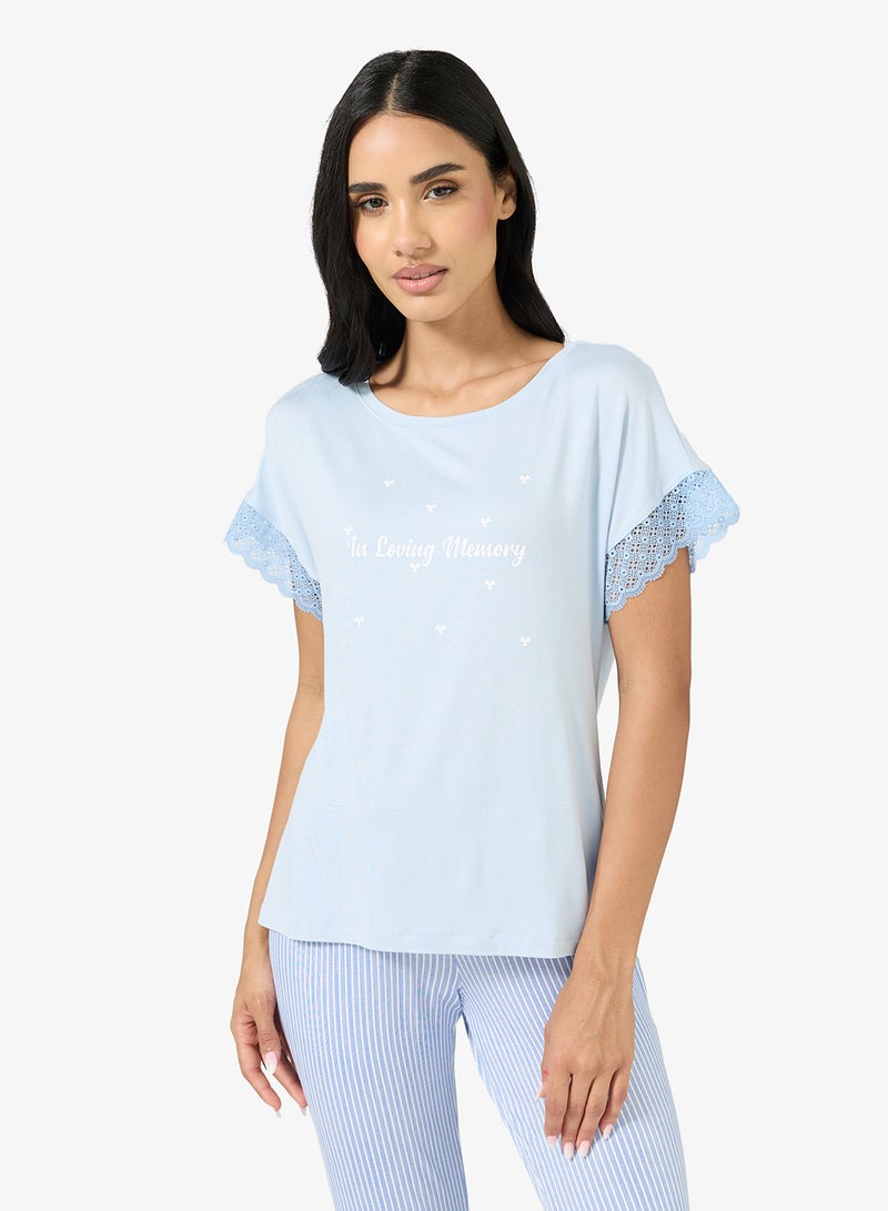 جينجر طقم تي شيرت وبنطلون بيجامة برسومات - Image 3