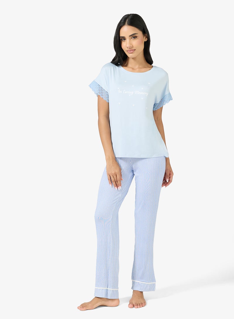 جينجر طقم تي شيرت وبنطلون بيجامة برسومات - Image 5