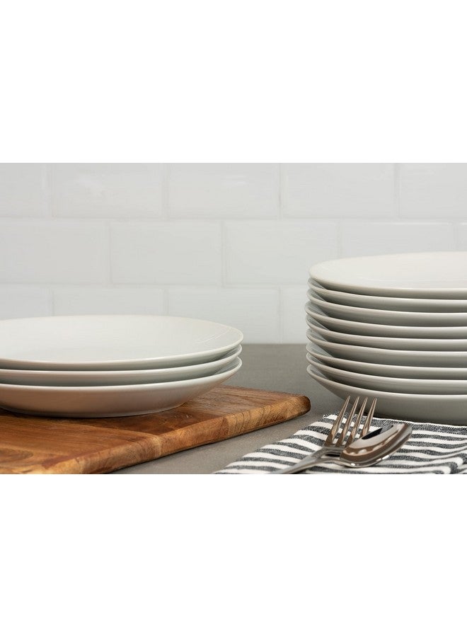 10 Strawberry Street 7.5" Catering Coupe Salad/Dessert Plate, Set of 12,White - Image 4