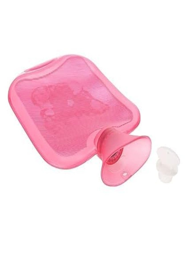 HEADLY Dr. Friend Transparent Leak-Proof Hot Water PVC Bag for Pain Relief Therapy Non-Electric Water Bag for Back Pain, Joint Pain, Abdominal Pain, Period Cramps (Pink) - Image 2