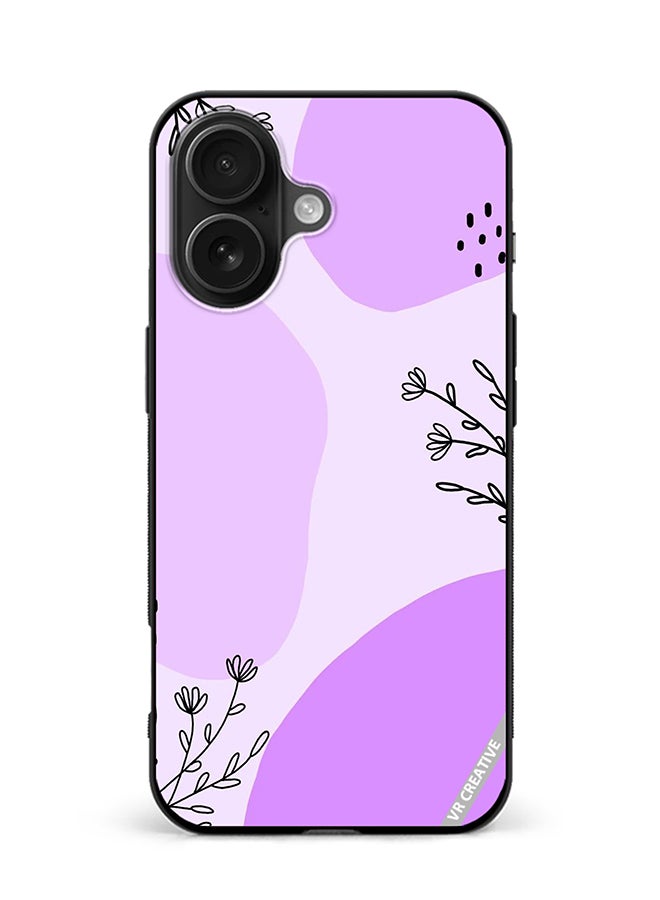 VR CREATIVE Protective Case Cover For Apple iPhone 16 Flower Design Multicolour