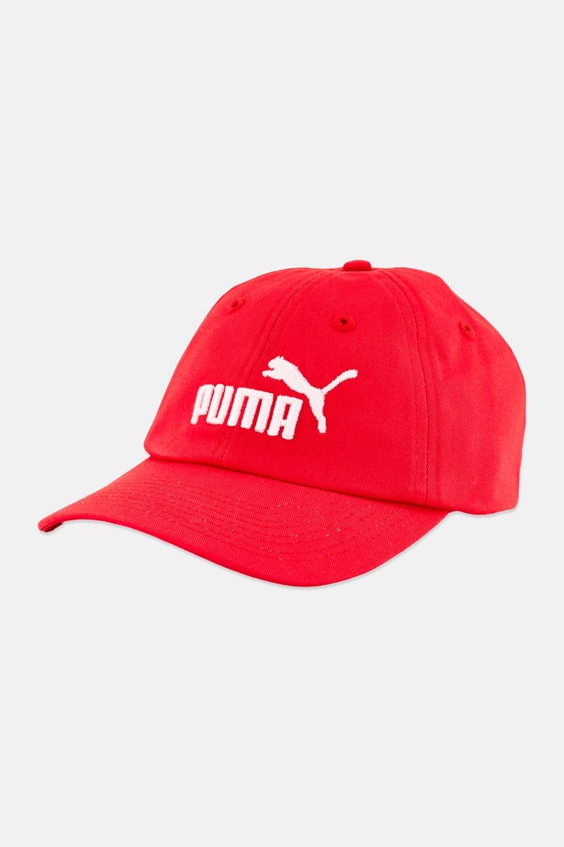 PUMA Women Embroidered Logo Velcro Closure Cap, Red - Image 1