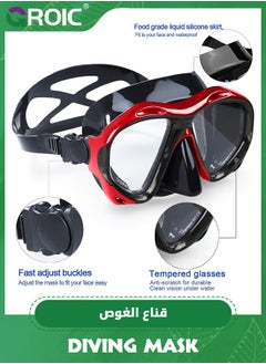 Snorkel Diving Mask Panoramic HD Swim Mask, Anti-Fog Scuba Diving Goggles,Tempered Glass Dive Mask Adult Youth Swim Goggles with Nose Cover for Diving, Snorkeling, Swimming - pzsku/ZC9418C13308500F39997Z/45/_/1718693411/5ec4e312-9d7e-46d1-b299-b0871f0d5581