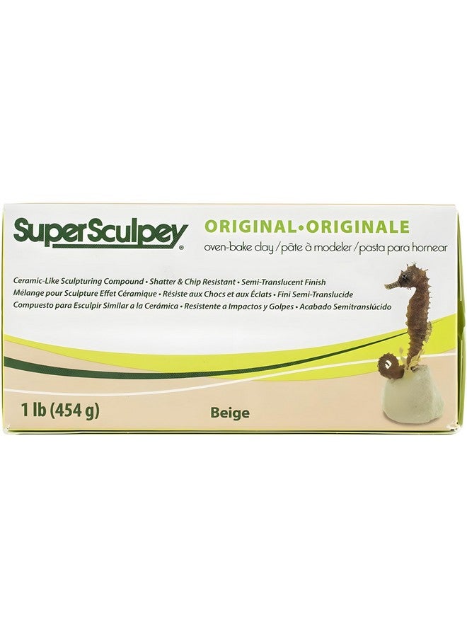 Sculpey Super Polymer Clay: Beige - 1 lb Pack - Soft Oven Bake Clay, Non-Toxic, Created for Advanced Sculptors-Artists-Model Makers-Movie Studios - Image 2