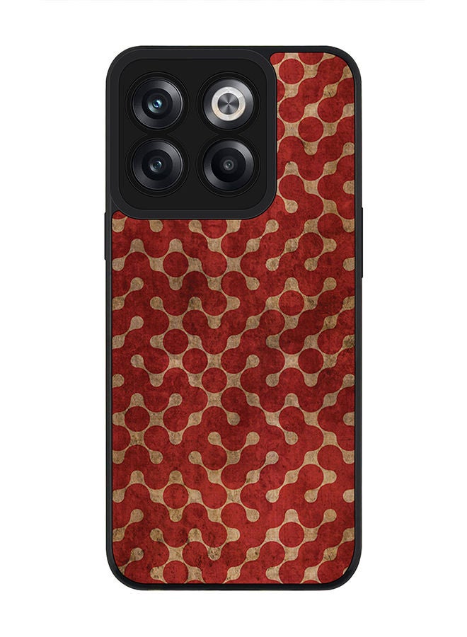 Stylizedd Rugged Black edge case for OnePlus 10T Slim fit Soft Case Flexible Rubber Edges Anti Drop TPU Gel Thin Cover - Connect The Dots (Red) - Image 1