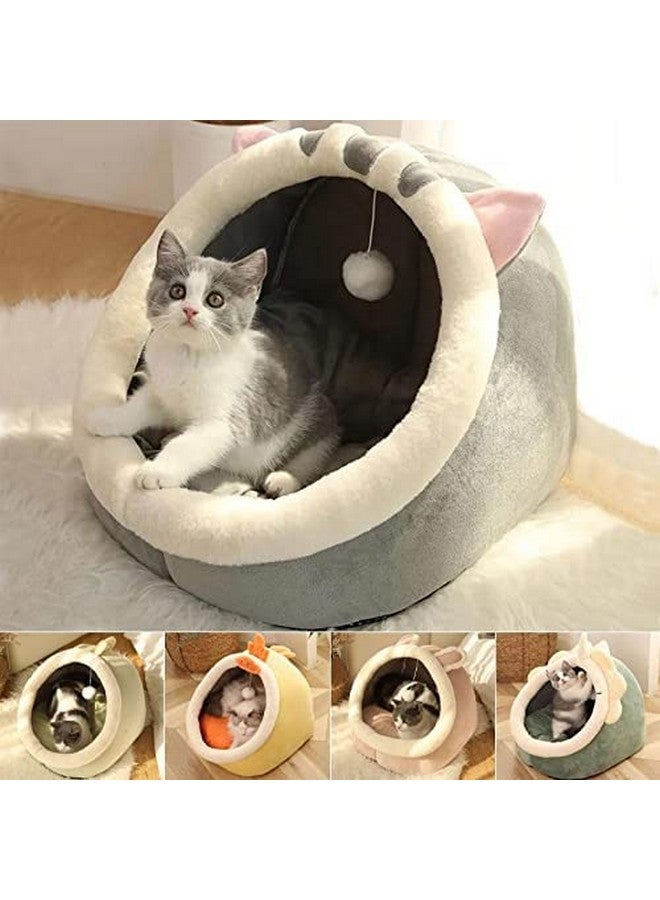AZOD Warm Pet Basket Cozy Kitten Lounger Cushion Cat House Tent Very Soft Dog Mat Bag For Washable Cave Cat Beds,Kitten Beds,Cat Beds & Furniture, Pet Bed - Dinosaur || Large Size || - Image 5