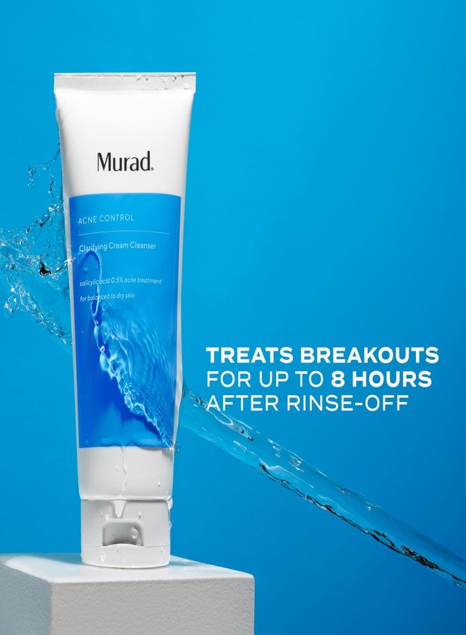Murad Clarifying Cream Cleanser - Gentle Salicylic Acid Face Wash for Acne-Prone and Sensitive Skin, Treats and Prevents Breakouts and Calms Irritation with Extra Hydration - 5 Fl Oz - Image 2