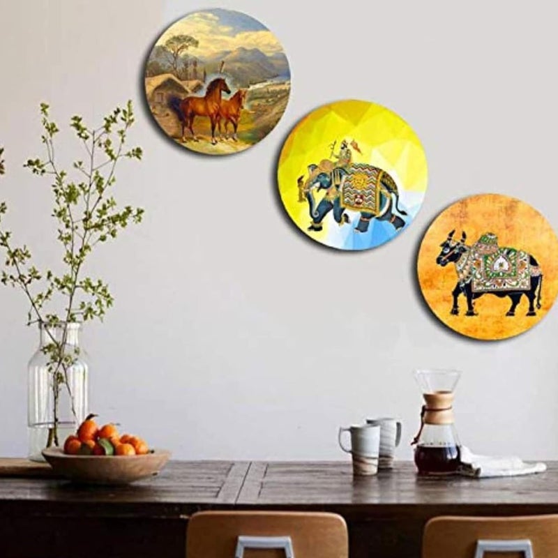 ELK MDF Art Board 34 mm 8 inch 20 cm inch Highest Quality Waterproof Grade Round Craft Board Painting Board for Resin Art Mandala Art Painting PyrographyPack of 15 - Image 4