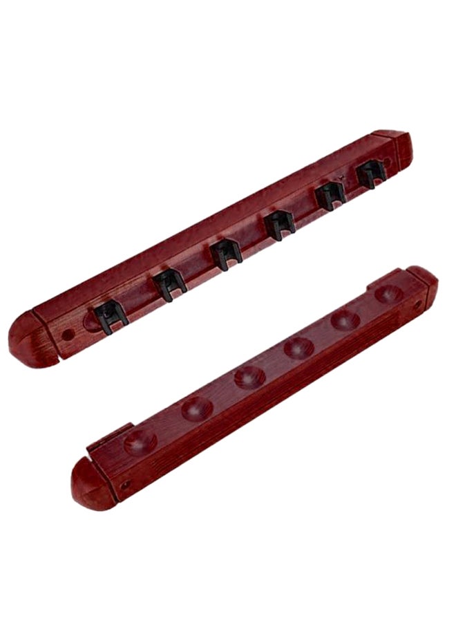 Loquat Six Billiard Cue Wall Rack  - Image 2
