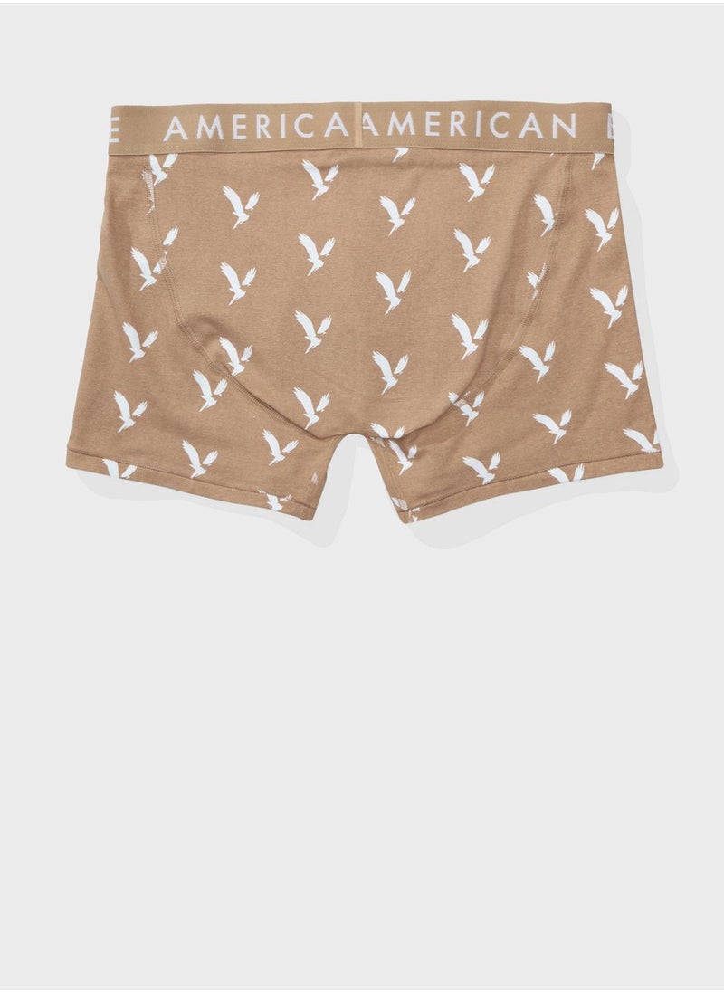 American Eagle - 3 Pack Logo Band Trunks - Image 1