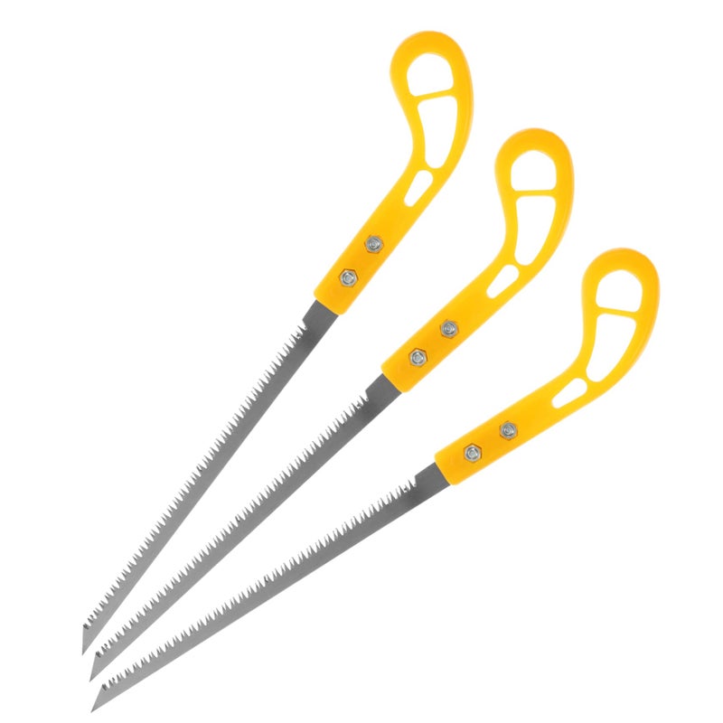 3 Pcs Mini Hand Saw Set Lightweight Woodworking Tool For Camping Gardening - Image 2