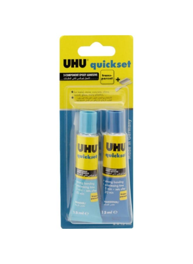 UHU Quickset No. 35 Epoxy 30.00 ml ( 1.06 oz )Clear - Image 1