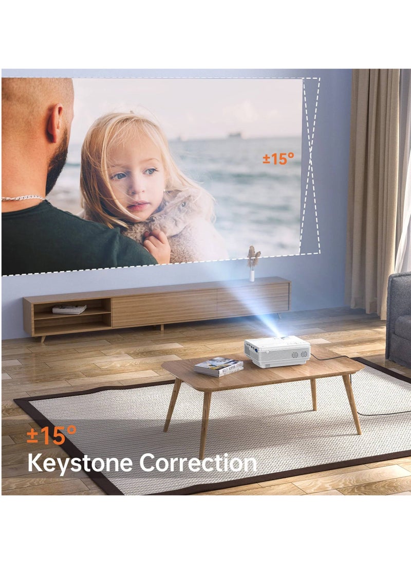 vankyo - LEISURE 3 Mini Projector, Full HD 1080P and 170'' Display, 2400 Lux Portable Movie Projector LCD TFT with 20,000 Hours Light Life, Compatible with TV Stick, PS4, HDMI, VGA, TF, AV and USB - Image 1