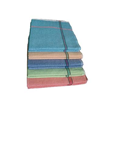 bath towels Khadi Cotton bath towels Manufactured SIRCILLA 36 * 72 inches (Pack of 3). Pure Cotton Multi Colour Towels Suitable for All Men and womenLARGE Size - Image 3