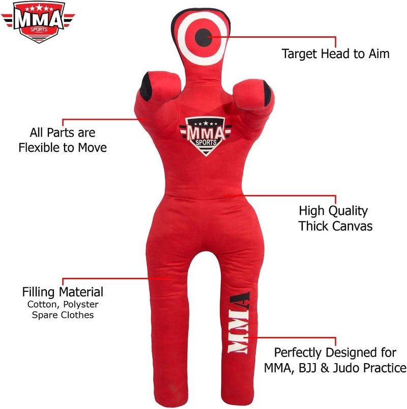 MMA Children Mixed Martial Arts Judo Training Kick Boxing Dummies Youth Exercise Throwing Buddy Ground Pound Dummy Fitness - 40 INCHES-UNFILLED - Image 3