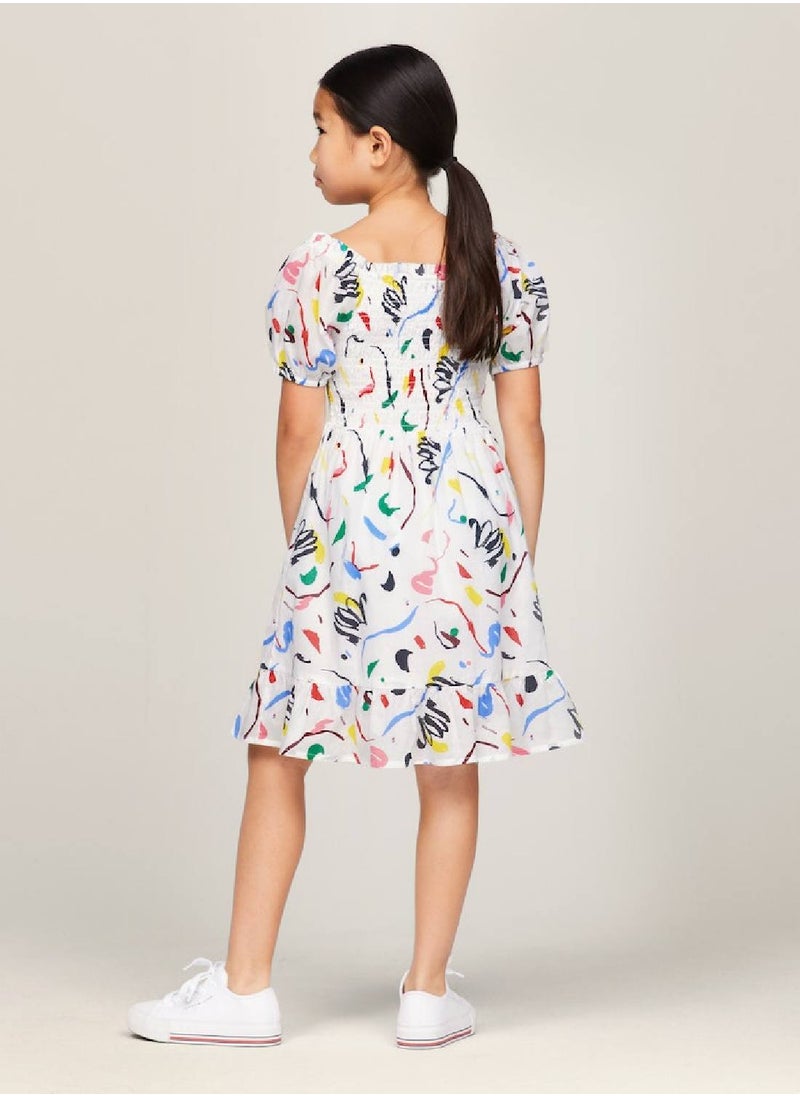 TOMMY HILFIGER Printed Cotton Dress  - Image 3