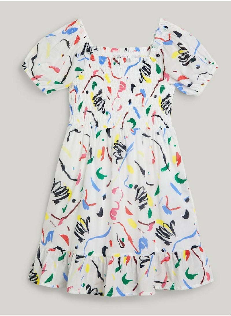 Girls' Abstract Print Smock Dress -  Pure organic cotton, Multicolor - pzsku/ZC9424F150D908D05EFE7Z/45/_/1724216624/bdf40980-04ac-4cd5-8b8c-03514f05476c